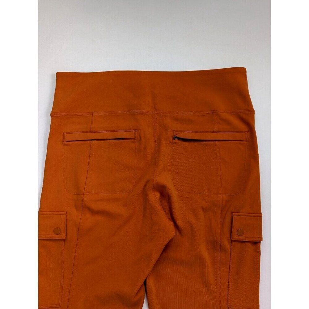 Athleta Delancey Straight Cargo Pant Size Large Foliage Orange - Picture 6 of 12